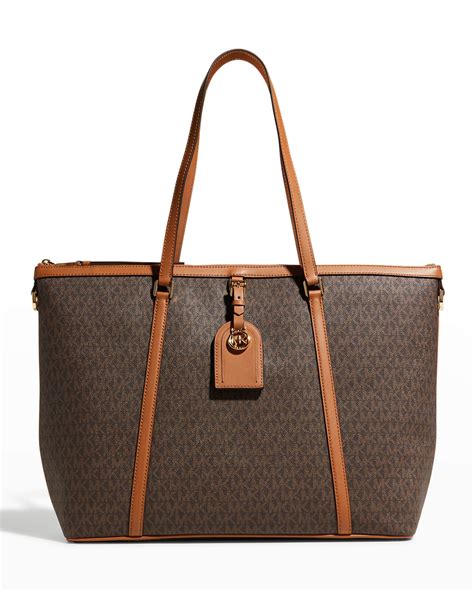 michael kors herretasche|michael kors leather tote.